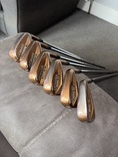 King Cobra Forged Tec Irons, KBS $-Taper Lite stiff Shaft 9 - 5 iron copper 