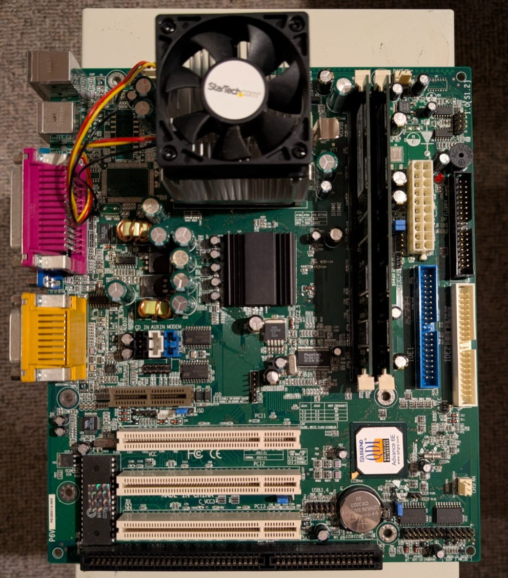 QDI P6V8601A/A6E Socket 370 Motherboard Bundle (866MHz Pentium III & 128MB RAM)