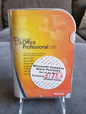 Microsoft Office 2007 Professional Full English Retail Version MS