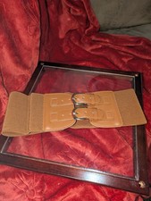 Double Metal Buckle Wide Corset Belt Casual Simple Elastic Waistband Dress Shirt