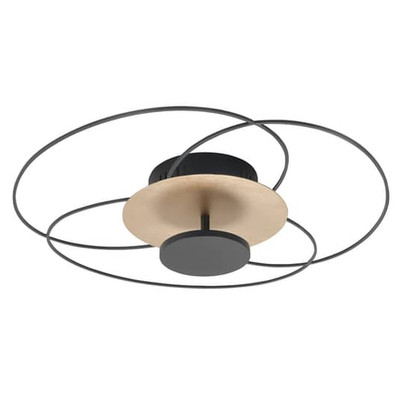 HighLight LED-Deckenleuchte Fiore Deckenlampe Deckenlicht 2.700 K schwarz/gold