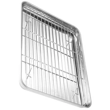 Stainless Steel Grill Plate Mesh Rack Food Display Rack BBQ Plate