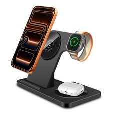 3in1 Magnetic Wireless Charger Dock Charging Station For Apple Watch iPhone 17