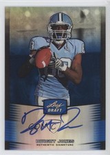 2012 Leaf Metal Draft Blue 3/25 Dwight Jones #DJ1 Auto 4e3