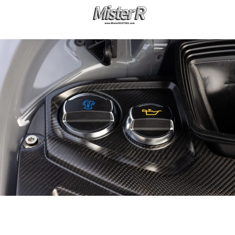 Porsche 911 992 • Juego de tapa de aluminio aceite + refrigerante • Carrera Targa 4S #992044100 Foto 4 de 4