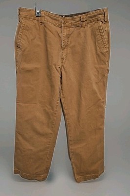 RedHead  Men's  38x30 Brown Thick  Canvas Carpenter Work Pants 