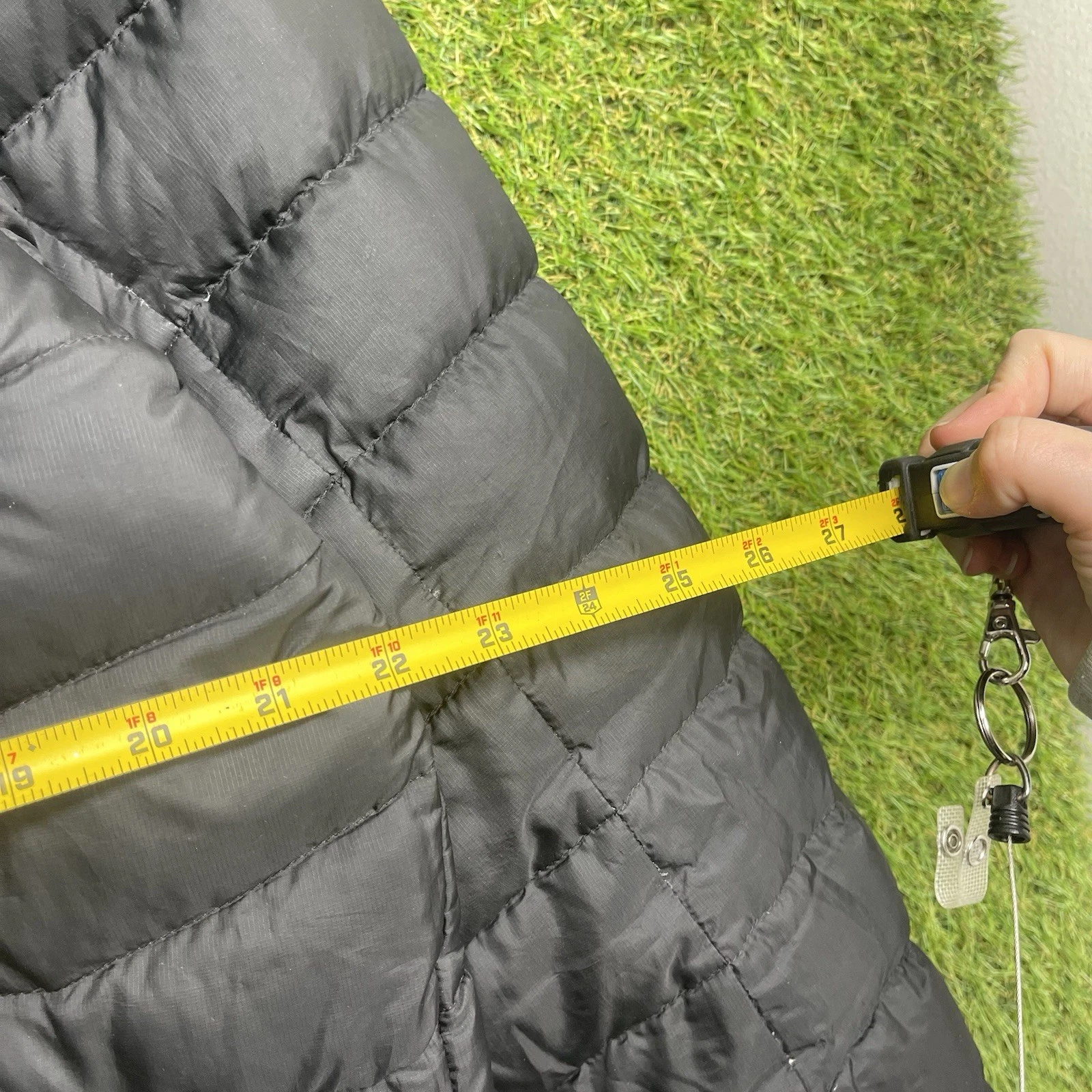 Eddie Bauer EB650 Down Puffer Jacket Mens Large Hooded Zip Up Winter Gorp - product detail image 11