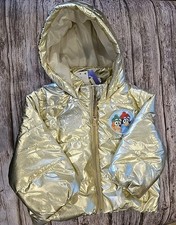 Bluey Gold Puffer Jacket Coat Zipper Closure Baby 12 Months Oversized NWT 218 