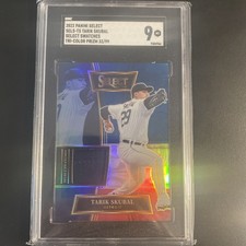 2022 Panini Select Swatches Red White Blue Tarik skubal #sels-ts /99 SGC 9