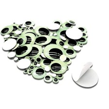 100pcs Glow in The Dark Wiggle Googly Eyes Self Adhesive Luminous Googly Eyes