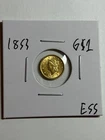 1853 Type 1 Gold Dollar Liberty Head $1 Nice Type Coin