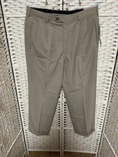 PERRY ELLIS PORTFOLIO MEN'S PANTS PLEATED 38X29 KHAKI NWT