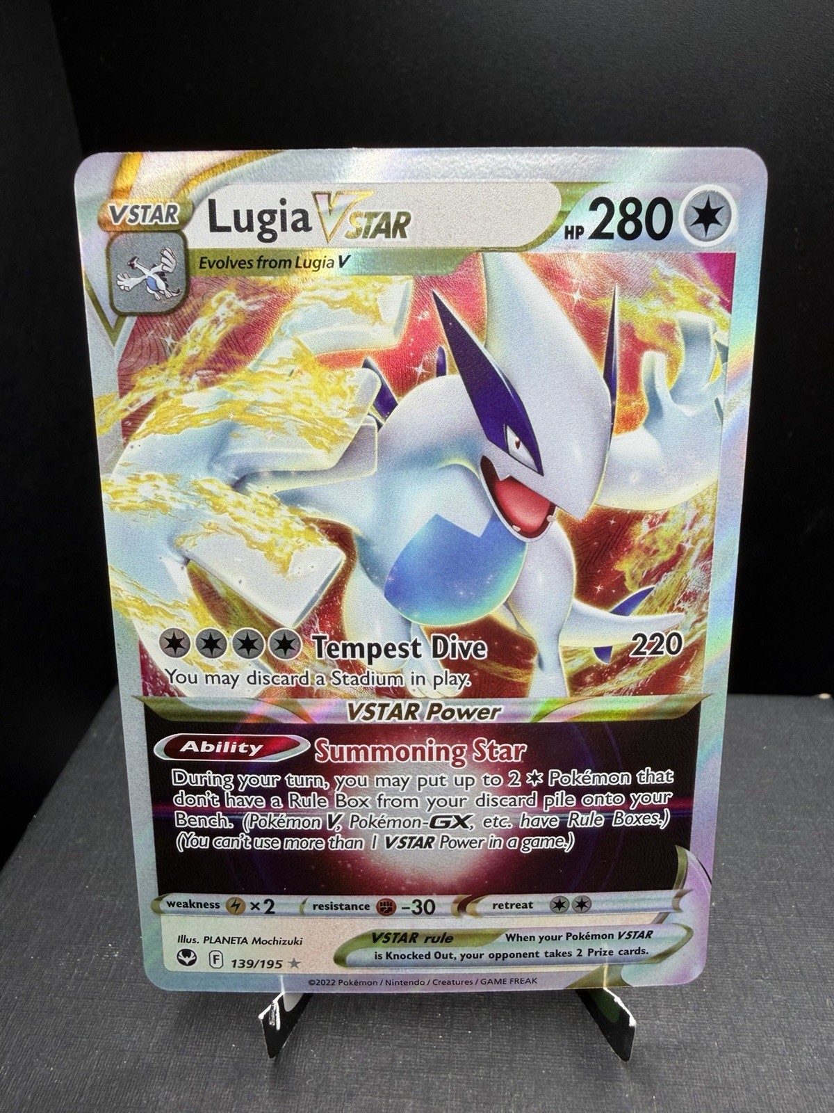 Pokemon TCG SWSH Silver Tempest Lugia VSTAR 139/195 Ultra Rare Holo NM