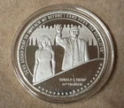 RARE! Donald Trump & Melania Coming Down Escalator 1 Oz .999 Fine Silver Round