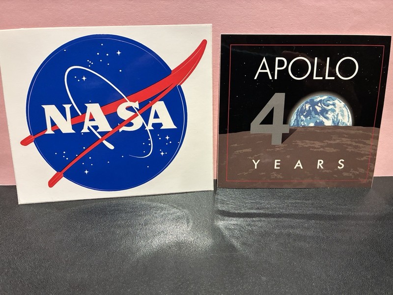 NASA & Apollo 40 Years Stickers..collectible!