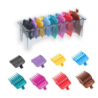 890 Professional Hair Clipper Guide Combs Set，8 Pcs Color Coded Cutting Guide...