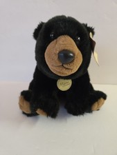 Aurora Miyoni Black Bear 26296 9 Inch Tall Plush Stuffed Animal Toy With Tags