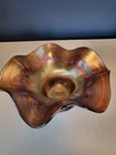VINTAGE FENTON CARNIVAL GLASS  BOWL "Blackberry Spray"