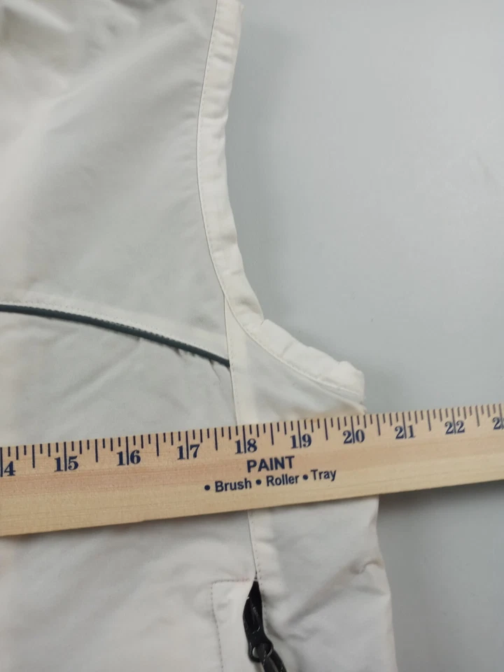 Chaleco forrado de lana ZeroXposur para mujer talla mediana cremallera completa blanco bolsillos con cremallera Foto 4 de 4