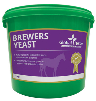 Global Herbs Brewers Hefe Huffell Augen Immunität Nervenunterstützung Pferd Nahrungsergänzung