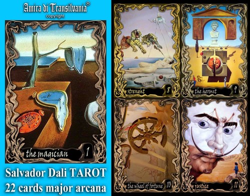 tarot card cards deck classic major arcana salvador dali art collectible oracle - Zdjęcie 13 z 24