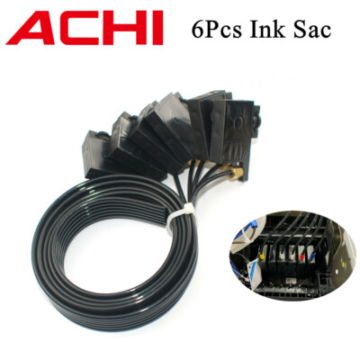 6PCS UV Ink Damper Sac With Hose For EPSON R1390 L800 DX5 A3 A4 A5 UV Printer