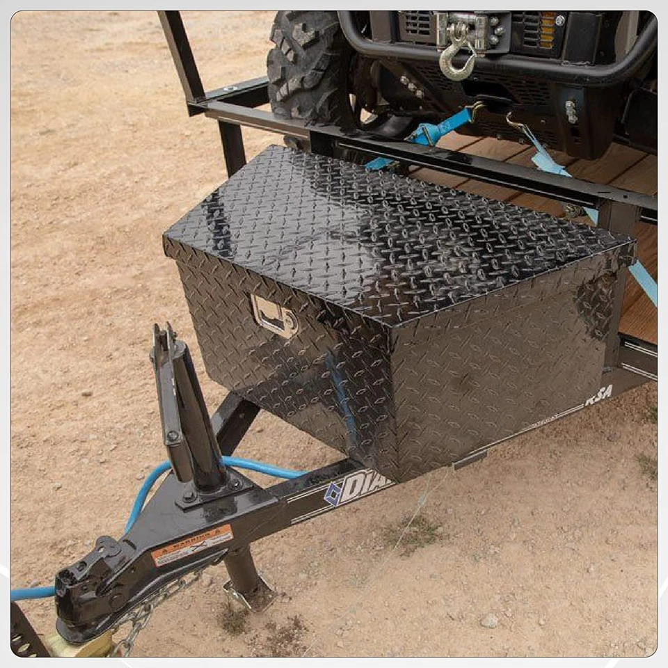 26 29 33 34 39 49 Inch Aluminum Trailer Storage Tongue Tool Box Pickup Truck Bed - Image 4 of 4