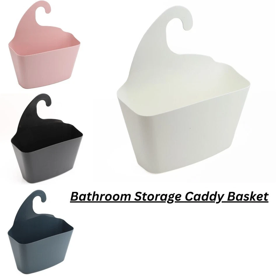 SHOPFORPOUND Bathroom Storage Caddy Basket W/ Self-Draining Design Wall Organizer