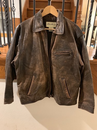 vintage eddie bauer leather jacket | eBay