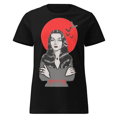 Women s basic softstyle t-shirt Gothic Queen Morticia Addams