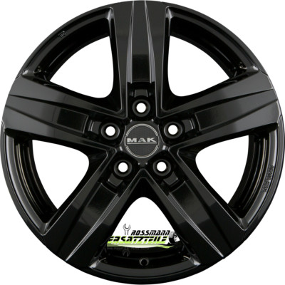Mak Stone 5 gloss black 7x17 ET60 - LK5/160 ML65.1 Felgen Alufelgen
