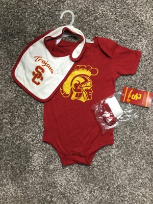 Chiefs Baby Clothes USC Trojans Baby Bodysuit 100% Cotton - Main Image