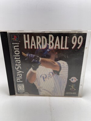 HardBall 99 game for the Sony PlayStation Accolade Inc 1998 Black