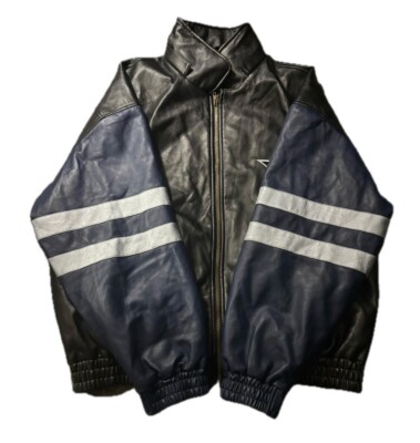 Vintage Dallas Cowboys Game Day Leather Zip Up Gameday Jacket Mens