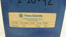 Fisher Scientific 14-386-105D hollo cathode lamp element Cu gas Ne