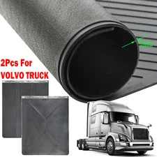 2x Rubber 30"x24" Mud flaps Splash Guards For Volvo VHD VNL VNM VNX VNR Truck