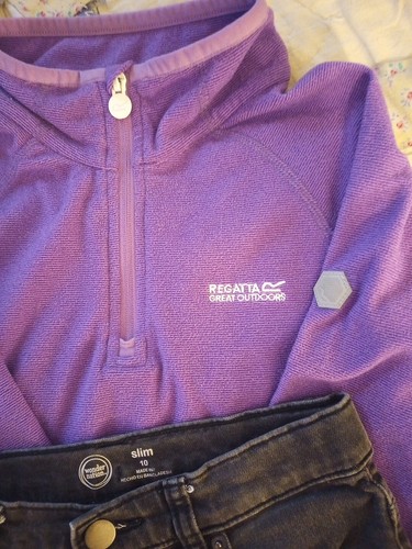 Adidas Hoodie, Regatta Slip Over, Wonder Nation Jeans Complete Outfit (10-12) - Picture 3 of 7