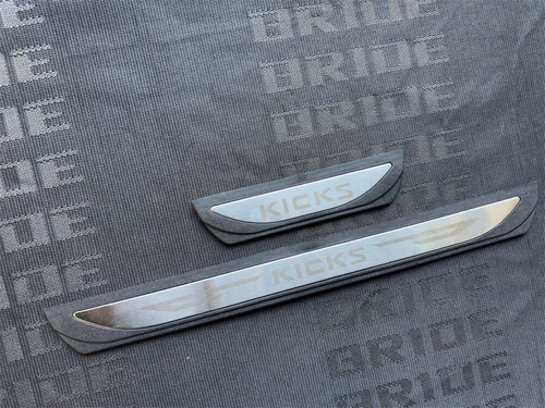 For Nissan Kicks Accessories Car Door Scuff Sill Cover Panel Step Protector Trim - Picture 85 of 92