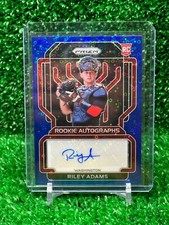 2022 Prizm Baseball Riley Adams Auto 43/50 Blue Donut Circles Prizm RC Nationals