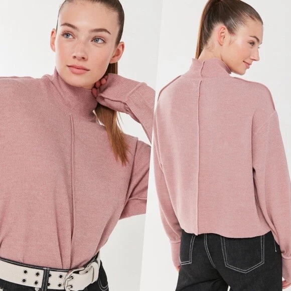 Pink slouchy deals sweater
