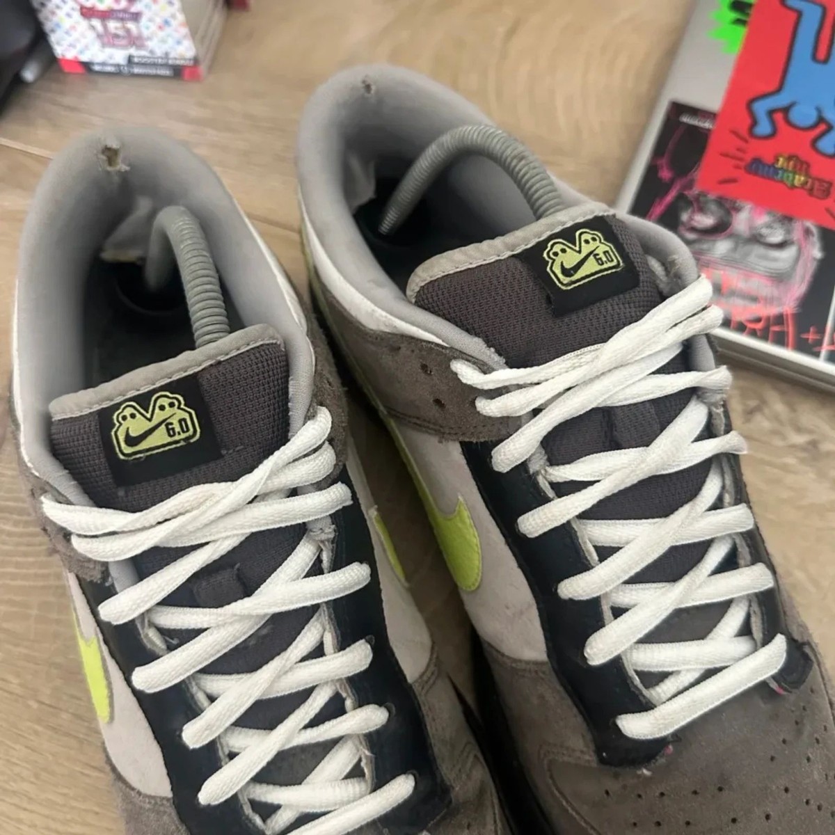 Nike Dunk Low 6.0 Fog Grey And Pale Green 2008 Rare Men’s 11 314142-072 Nike Dunk Low 6.0 Fog Grey And Pale Green 2008 Rare Men main image 4