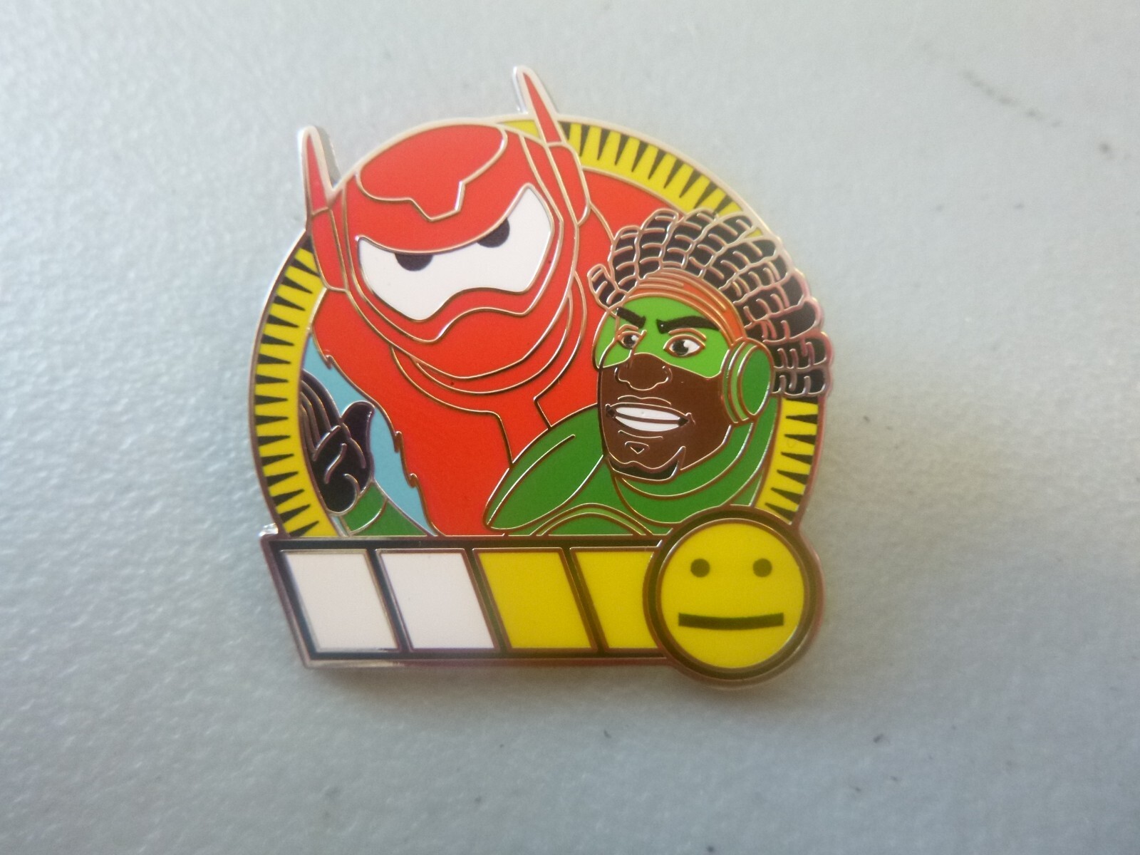 Disney Parks Pin -Big Hero 6 Mystery Pin - Baymax in armor with Wasabi