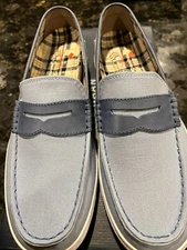 Cole Haan Nantucket Loafer II Chambray Blue Canvas Size 10M