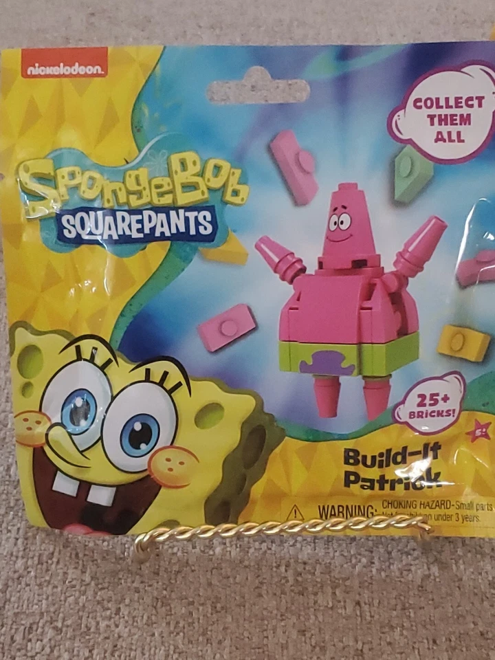 SpongeBob SquarePants Build-It Block Figure SET 2 NEW Squidward Patrick  - Image 2 of 4