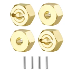 Brass Hex Wheel Hub Extended Adapter for 1/18 Axial UTB18 Capra RC Crawler Car