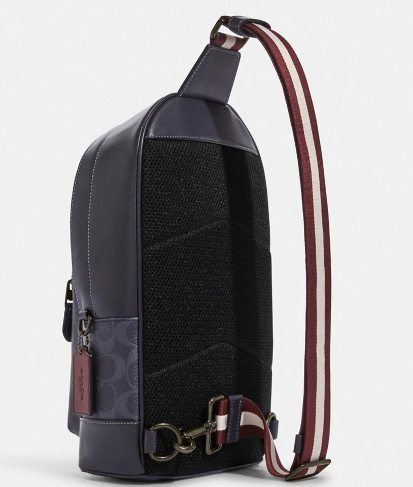  Paquete Coach West en lona exclusiva con motivo universitario CB913 Foto 2 de 4