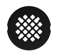 4 1/4 Snap-in Shower Drain Grate - Matte Black - Cover - VHI - Handyman Desi...