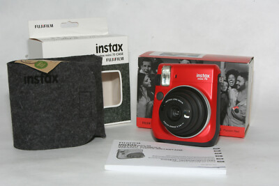 Fujifilm Instax mini 70 rot #A361870 '' Brandneu '' mit Tasche, OVP