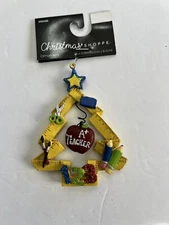 The Christmas Shoppe 2023 School Ruler Tree A+ Teacher Ornament New 4in x 3.25in