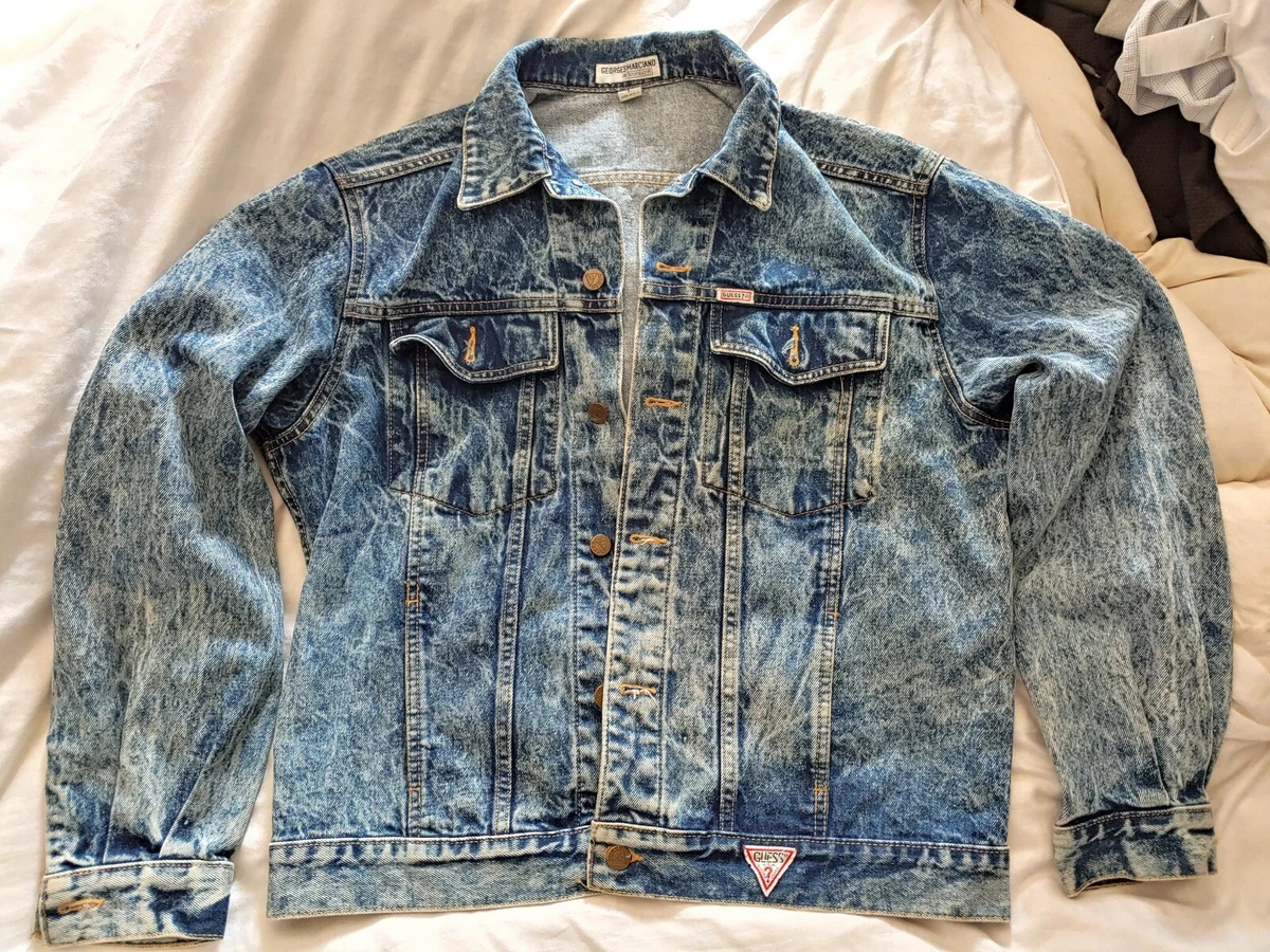 Guess jean shop jacket mens